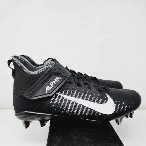 Nike Alpha Menace Pro 2 WD P Football Cleats Black BV3951-001 S 12 Wide - Picture 6 of 7
